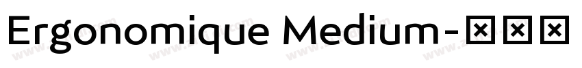 Ergonomique Medium字体转换